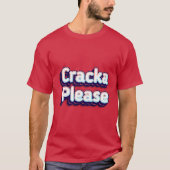 クラッカお願い Tシャツ (正面)