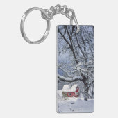 クラッカマス郡オレゴン州、米国。新雪 キーホルダー (正面左)
