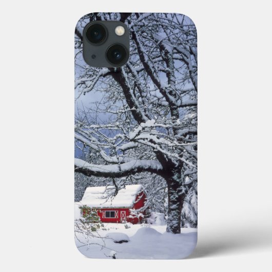クラッカマス郡オレゴン州、米国。新雪 Case-Mate iPhoneケース (裏面)