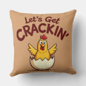 クラッキンチキンファームパおもしろいンをゲットしよう クッション (裏面)