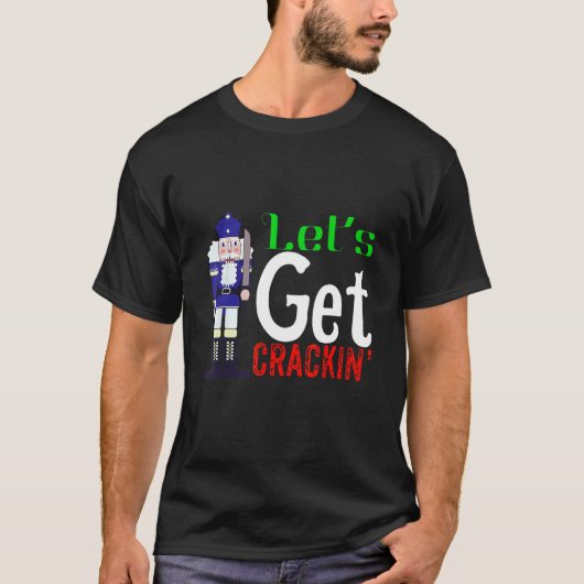 クラッキンナツクラッカークリスマスデザイン Tシャツ (正面)