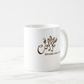 クラックが違法なためコーヒーおもしろい コーヒーマグカップ (正面右)