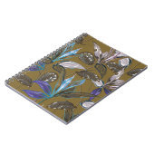 クラックのある古い壁のテクスチャ、レトロな背景、 ノートブック (左側)