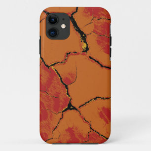 クラックオーバーレイ付き獣皮 iPhone 11 ケース