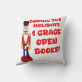 クラックオープンブックナツクラッカーホリデー読ズ クッション (裏面)