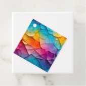 クラックカラフル紙アートギフトラベル フェイバータグ (インサイチュ)