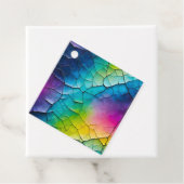 クラックカラフル紙アートギフトラベル フェイバータグ (インサイチュ)