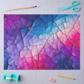 クラックカラフル紙アートティッシュペーパー 薄葉紙 (クラフト)