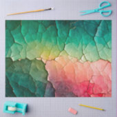 クラックカラフル紙アートティッシュペーパー 薄葉紙 (クラフト)