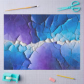 クラックカラフル紙アートティッシュペーパー 薄葉紙 (クラフト)