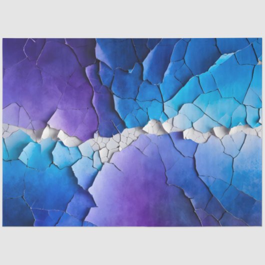 クラックカラフル紙アートティッシュペーパー 薄葉紙 (正面)