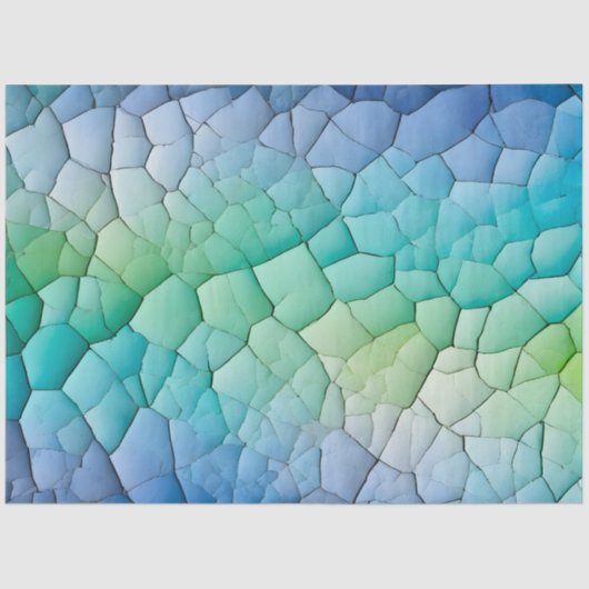 クラックカラフル紙アートティッシュペーパー 薄葉紙 (正面)