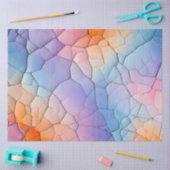 クラックカラフル紙アートティッシュペーパー 薄葉紙 (クラフト)
