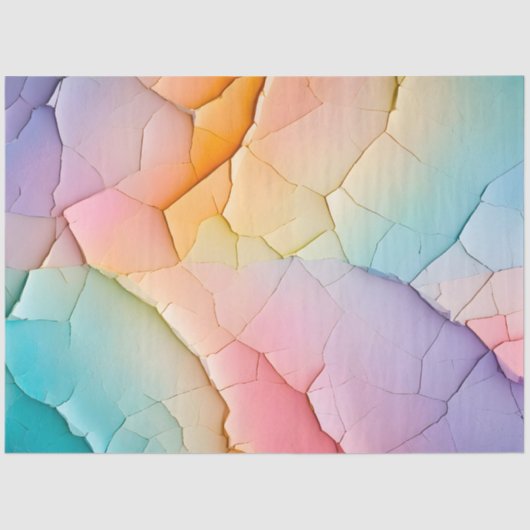 クラックカラフル紙アートティッシュペーパー 薄葉紙 (正面)