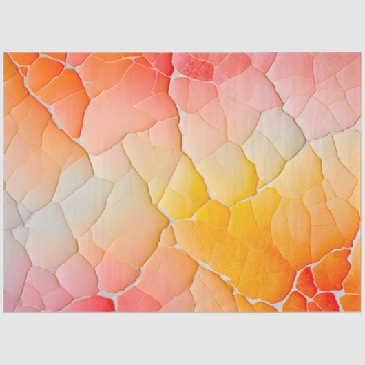 クラックカラフル紙アートティッシュペーパー 薄葉紙 (正面)