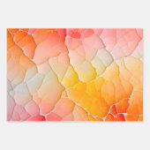 クラックカラフル紙アートラッピング紙シート ラッピングペーパーシート (正面)