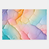 クラックカラフル紙アートラッピング紙シート ラッピングペーパーシート (正面3)