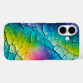 クラックカラフル紙アートiPhoneケース Case-Mate iPhoneケース (裏面 (横))