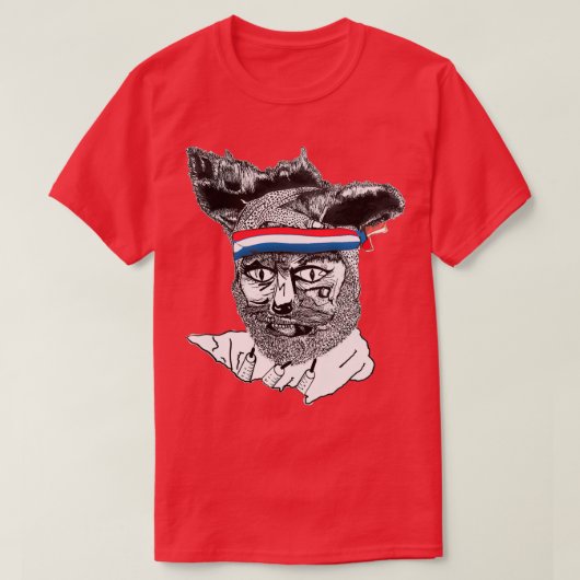 クラックキツネ Tシャツ (デザイン正面)