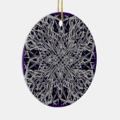 クラックグラス セラミックオーナメント (右)