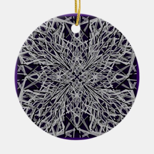 クラックグラス セラミックオーナメント (正面)
