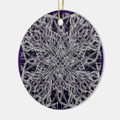 クラックグラス セラミックオーナメント (左)