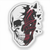 クラックドスカル シール (正面)