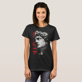 クラックド クラシカル バスト トラッシュ ポルカ レディース T シャツ
