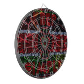 クラックド・フラッグ：シンプルさを保て - ケニアの回復力 ダーツボード (正面左)