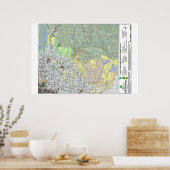 クラックランドマップ ポスター (キッチン)