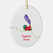 クラック·トレイン セラミックオーナメント (右)