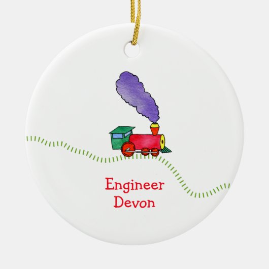 クラック·トレイン セラミックオーナメント (正面)