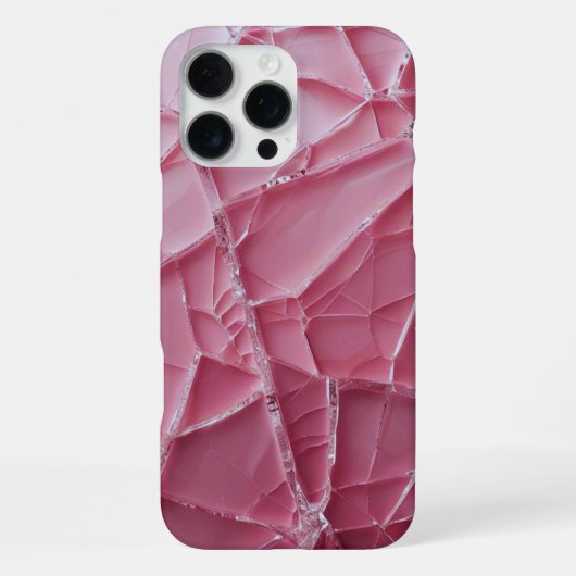 クラック`d （ピンク） iPhoneケース (裏面)