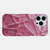 クラック`d （ピンク） iPhoneケース (裏面横)
