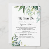 クラッシィグリーン ネイチャー トロピカル 私たちはいまだに誓う 更新式 招待状 (正面)