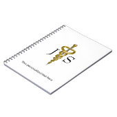 クラッシィ アスクレピオス ノーブル メディカル エレガント ゴールド シルバー ノートブック (左側)