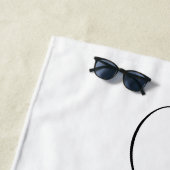 クラッシィ カーブド スワッシュ シグネチャー ネーム ビーチタオル (インサイチュ)