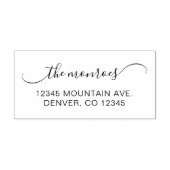 クラッシィ カーブド スワッシュ シグネチャー ファミリー ネーム セルフインキングスタンプ (デザイン)