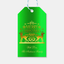 クラッシィ グリーン メリークリスマス ギフトタグ