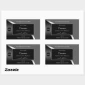 クラッシィ グレー ブラック ウェーブ シルバー ロゴ プロダクト ラベル (シート)