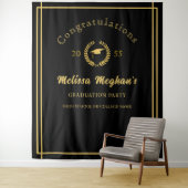 クラッシィ ゴールド キャップ ローレル リース 卒業パーティー 背景 タペストリー (インサイチュ)