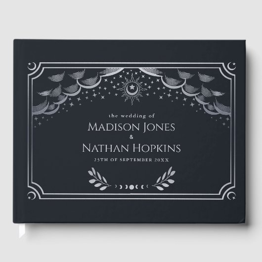 クラッシィ シルバー タロット カード ウェディング ゲスト ブック (正面)