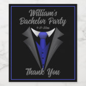 クラッシィ・ジェントルマン・ブルータイ ワインラベル (シングルラベル)