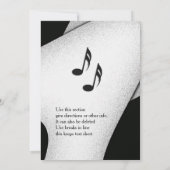 クラッシィ・セレブレーション・パーティー招待状 5"x 7" 招待状 (裏面)