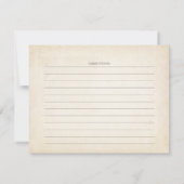 クラッシィ ヴィンテージ ティーパーティー レシピ カード (裏面)