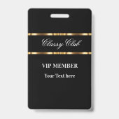 クラッシィVIP会員クラブ ゲスト バッジ (裏面)