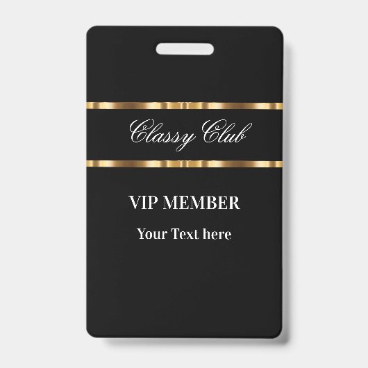 クラッシィVIP会員クラブ ゲスト バッジ (正面)