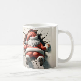 クラッシュおもしろいサンタクロースデザイン コーヒーマグカップ