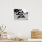 クラッシュしたヴィンテージ車， 1922.ヴィンテージ写真 ポスター (キッチン)