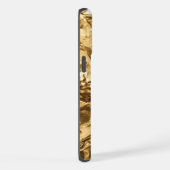 クラッシュした金の折り目 iPhoneケース (右側面)